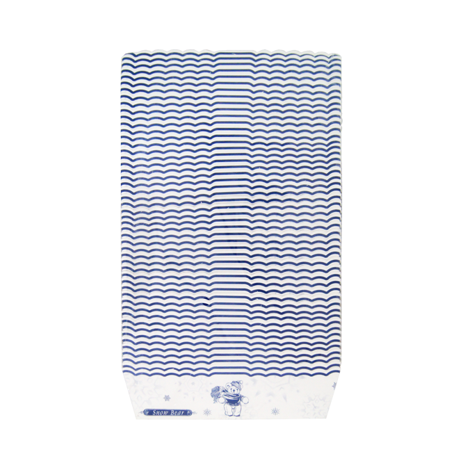 S0409藍色小熊大長方烘烤杯50入