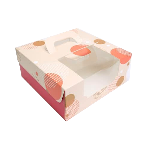 6吋蛋糕盒(和風紅)