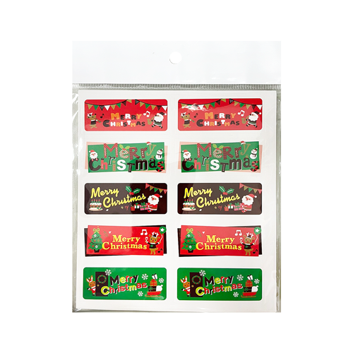 聖誕派對封口貼紙(50枚*5張)