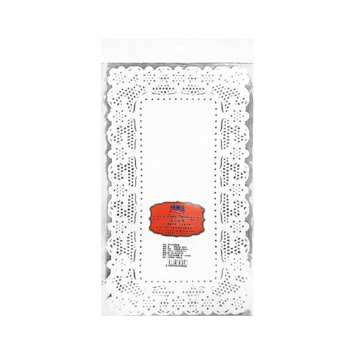 通花紙墊-白色長方6.5*12吋