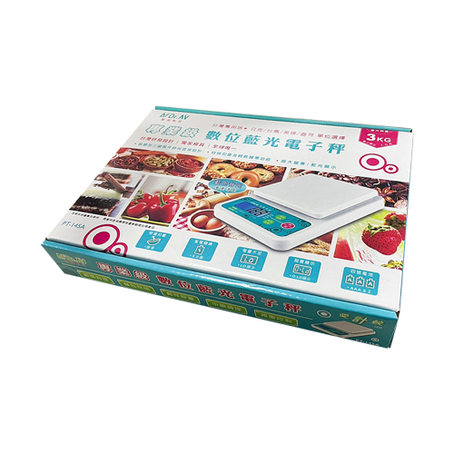 專業級數位藍光電子秤(白色)PT-145A