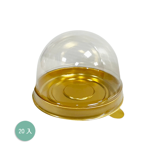 丸型單粒蛋黃酥自扣盒(金)
