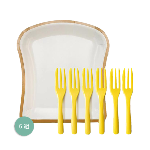吐司盤叉6組入ToastPlate