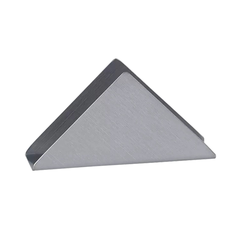 潔美利不鏽鋼三角餐巾紙架(銀)