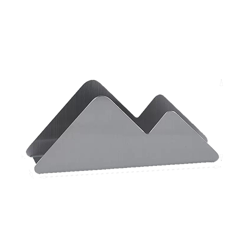 潔美利不鏽鋼雙峰形餐巾紙架(銀)